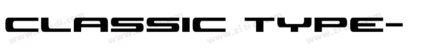 Classic type字体转换